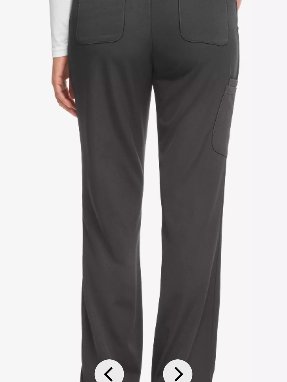 2 PAIR healing hands Women's Gray Scrub Pants - Set of 2 - Picture 2 of 7